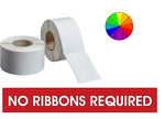 DIRECT THERMAL LABELS - COLOR - NO RIBBON REQUIRED