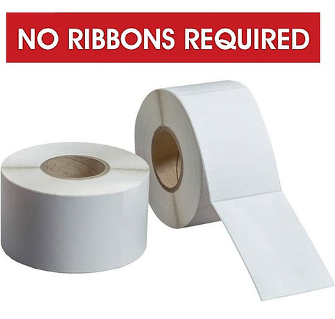 Direct Thermal Labels 8” OD 3” Cores - No Ribbon Required