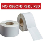 DIRECT THERMAL LABELS  ROLLED - PERFED 5” OD 1” ID CORES - NO RIBBON REQUIRED