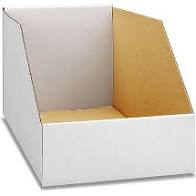 White Jumbo Bin Boxes
